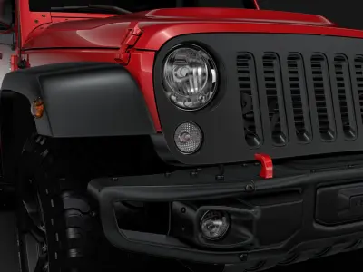 Jeep Wrangler 6x6 Rubicon Recon JK 2017 3D model