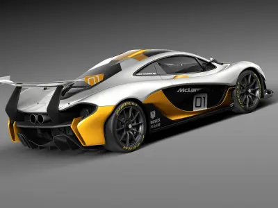 McLaren P1 GTR concept 2014 3D model