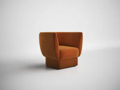 Klay Armchair By Charlotte Biltgen 3D model