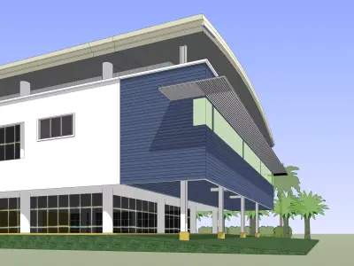 Office extension 3D model