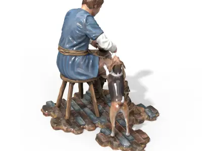 Statuette Craftsmen Free 3D model