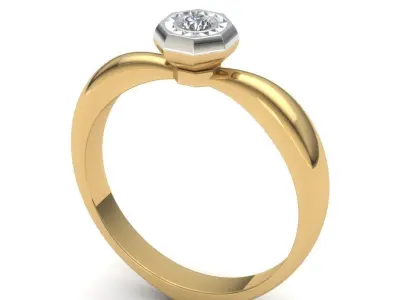 Diamond ring 3D print model 57