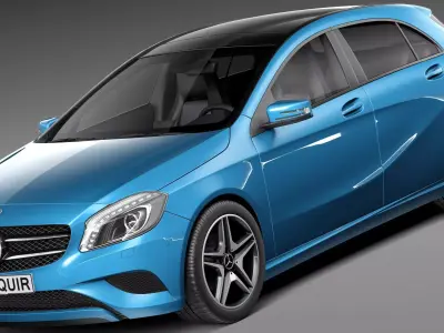 Mercedes-Benz A180 Eco 2015 3D model