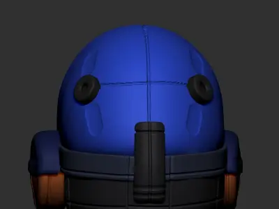 gas mask scifi high poly sculpt 3d printable 3D model 3D model