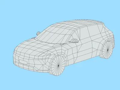 Hyundai IONIQ 5 Low-poly 3D model