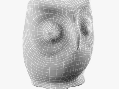 Figurine Owl 3D model
