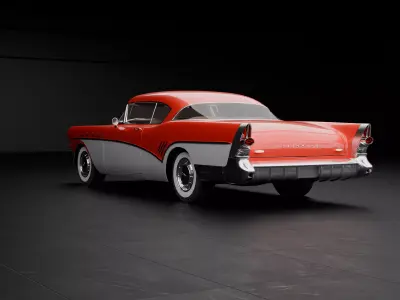 1957 buick roadmaster riviera 3D model