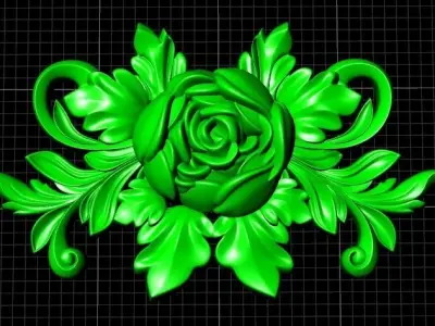 flower design use in zbrush  3D print model