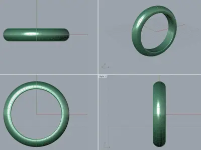 Classic Mens Wedding Ring  Free 3D print model