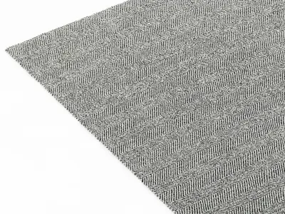 Restoration Hardware Ceta Rug - Silver 3D model