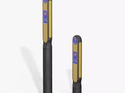 Traffic Bollard G Low-poly 3D model