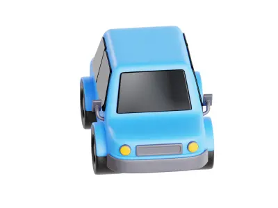 3D Car Cute 3D model