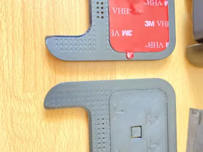 Mounts for front and rear TrueCam H25 GPS 4K dash camera 3D print model