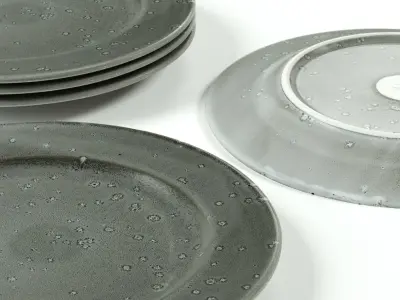 POLYPASTA - Bitz dessert plate grey 3D model