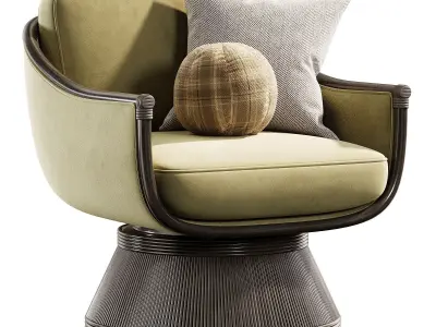 BALDWIN SWIVEL LOUNGE CHAIR 3D model