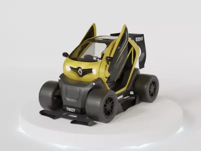 Renault Twizy F1 Low-poly 3D model