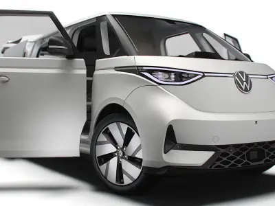 VW ID Buzz Cargo LWB GTX Valve HQInterior 2024 3D model