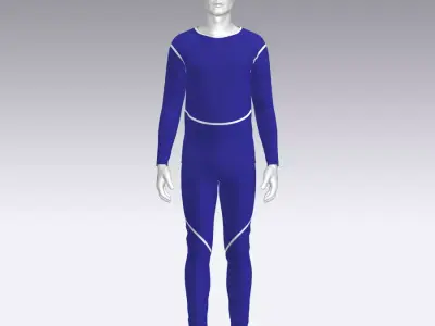 Sport Suit Low-poly 3D model