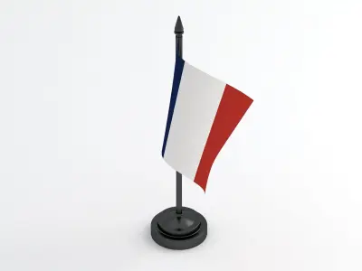 Table Flag France 3D model