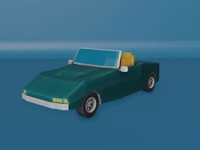 Low poly car  Low-poly 3D model purchase