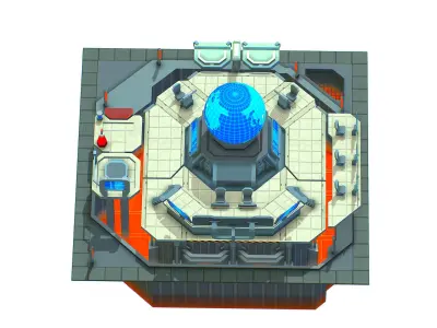 isometrical Missing Room Headquarters 3 Low-poly 3D model