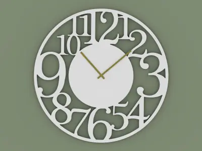 Modern Artistic Wall Clock  3D model