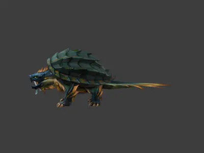 Armored Turtle Beast 3D model