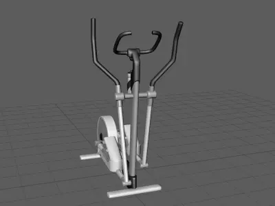 Fitness Cross Trainer Elliptical Low-poly 3D model