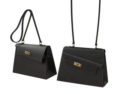Hermes Kelly Sellier 20 en Desordre Limited Edition 3D Model Pack