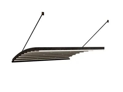 Motorized Pergola 6 rusty iron 3D model