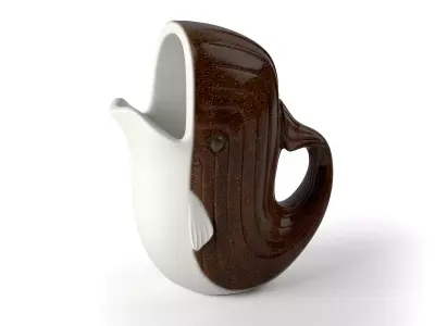 Whale Water Pitcher Free 3D model