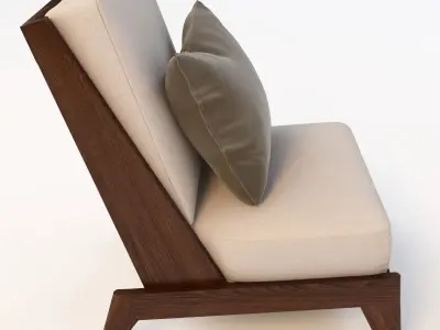 Andre Sornay Lounge Chair 3D model