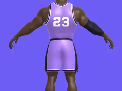 BasketBall Character Low-poly 3D model
