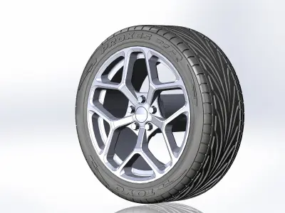 Wheel Drag Wheels DR-64 18inch for scale model 3D print model