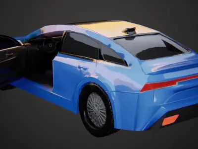 Toyota Mirai Car Low-poly 3D model