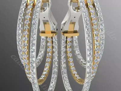 Earrings ri25 3D print model