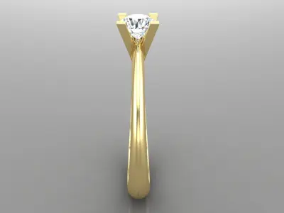 Ring M66 The luxury female ring with gems wedding 3D print model