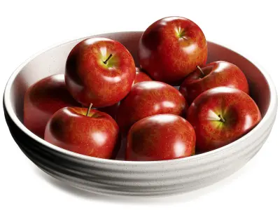 Holden Speckled Bowl with Apples 3D model