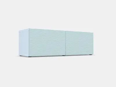 BESTA Shelf unit with doors 22 Low-poly 3D model