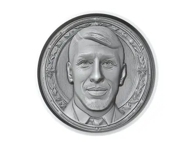 Sergio Ramos Footballer Medallion 3D print model