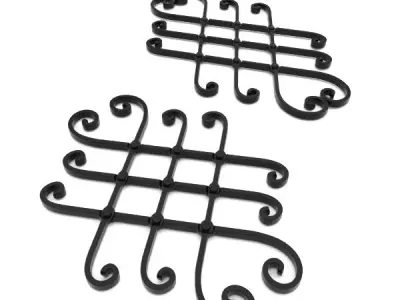 Wrought iron elements vol 2 3D model