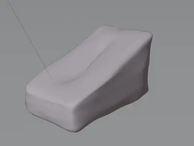 3d golf tee point rock Free low-poly 3D model