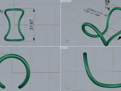 Unique Abstract Ring 4205 3D print model
