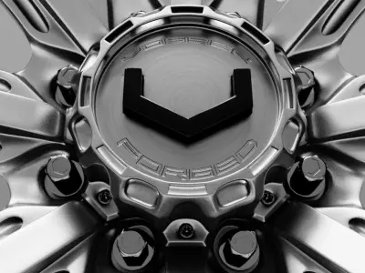 Vossen VFX sport car ring Low-poly 3D model