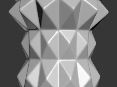 Triangulation Vase Geometric Shape 3D Print Model 3D print model