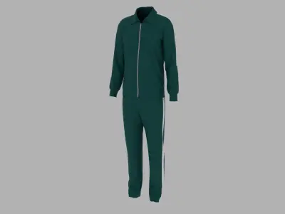 Sport Suit Low-poly 3D model 12
