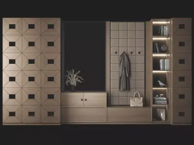 Entrance Hall furniture set 66 3D model