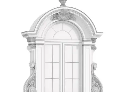 Arc Classical frame window 3D model
