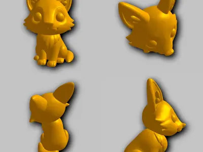 Jackal - Kawaii Animals Collection 3D print model