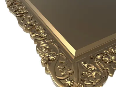 carved frame 3D model 31